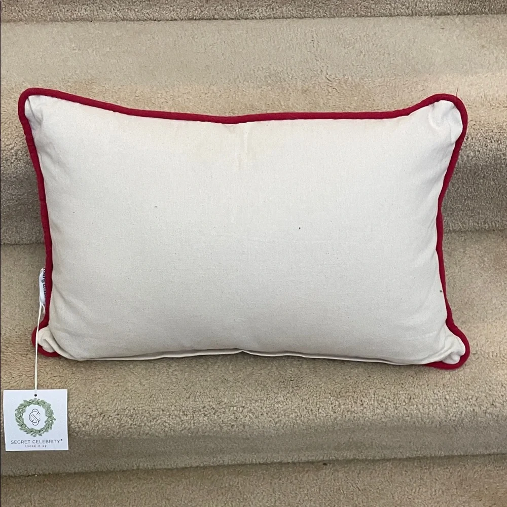 Festive Dachshund Holiday Pillow made by Secret Celebrity